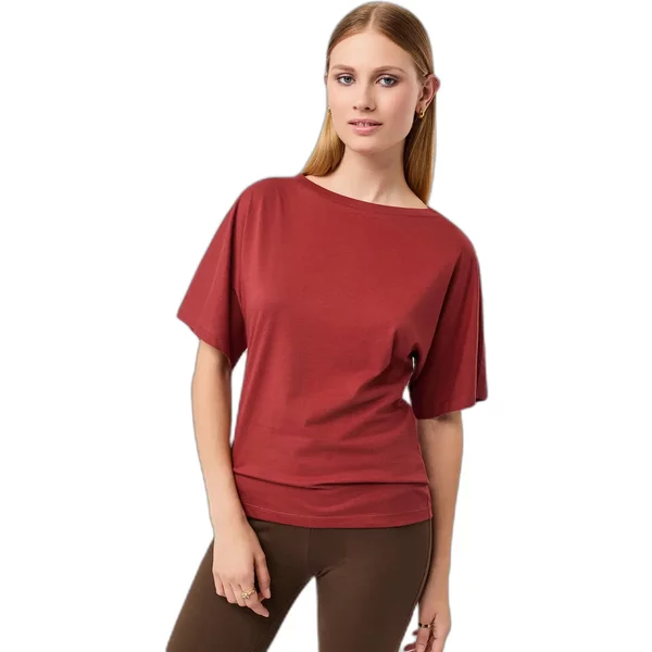 Damen T-Shirt fließend Mandala Butterfly