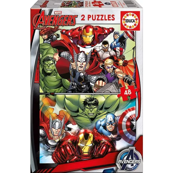 Puzzles Avec 48 PièCes Marvel Avengers (X2)-image
