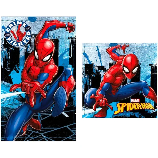 Serviette de bain en coton Marvel Spiderman (x2)
