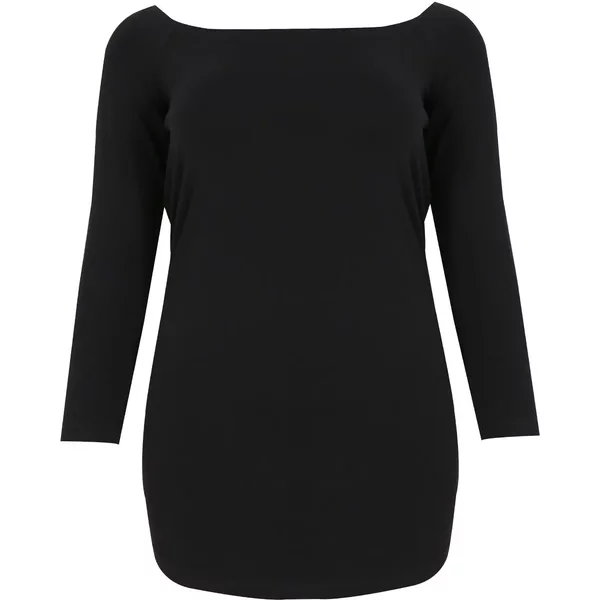 Langarm-Bluse Kleid Damen Mat Fashion Basic-image