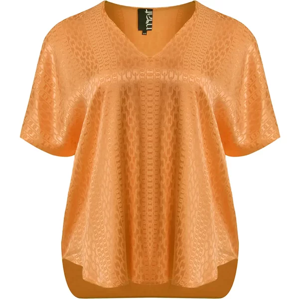 V-Ausschnitt Bluse Aus Viskose FüR Damen Mat Fashion-image