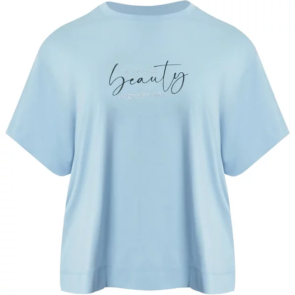 T-Shirt Mit Strass-Logo Damen Mat Fashion-image