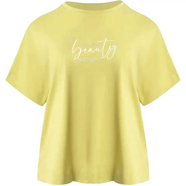 T-Shirt Mit Strass-Logo Damen Mat Fashion-image