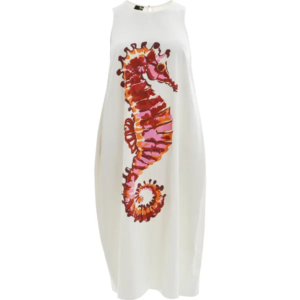 ÄRmelloses Kleid, Damen Mat Fashion Seahorse Print-image