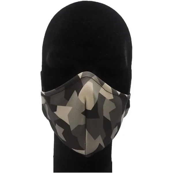 Gesichtsmaske MATT Geometric Camo Black