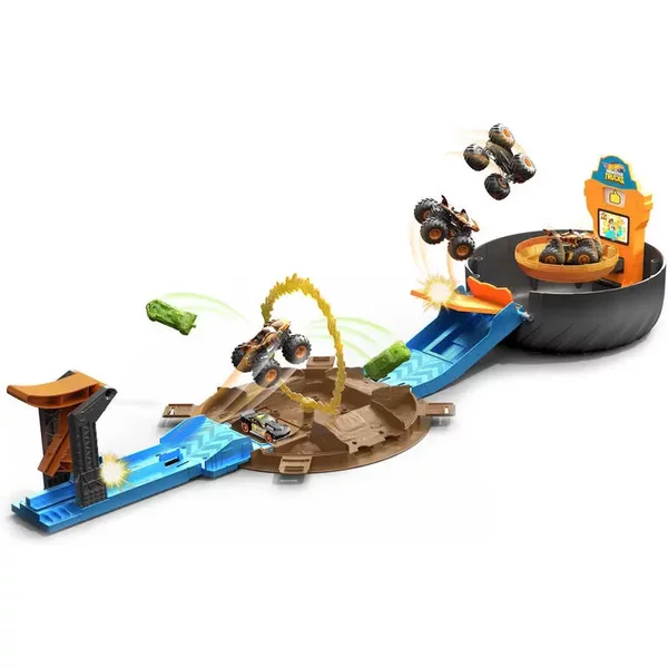 Jeux De Voiture Mattel Hot Wheels Monster Trucks Stunt Tire-image