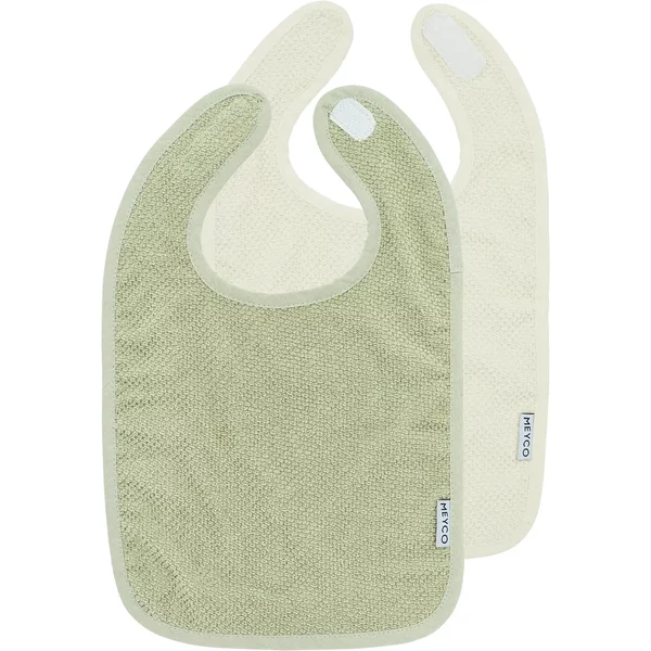 Bavoir à Velcro BéBé Meyco Baby Popcorn (X2)-image