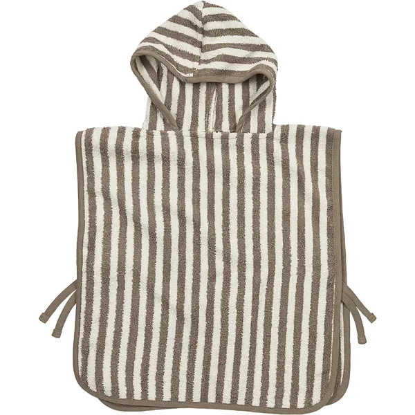 Poncho De Bain BéBé Meyco Baby Fat Stripe Taupe-image