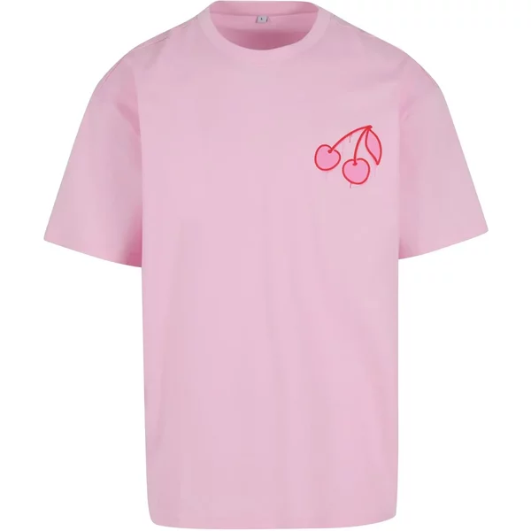 T-Shirt Oversize Mister Tee Pink Cherries-image