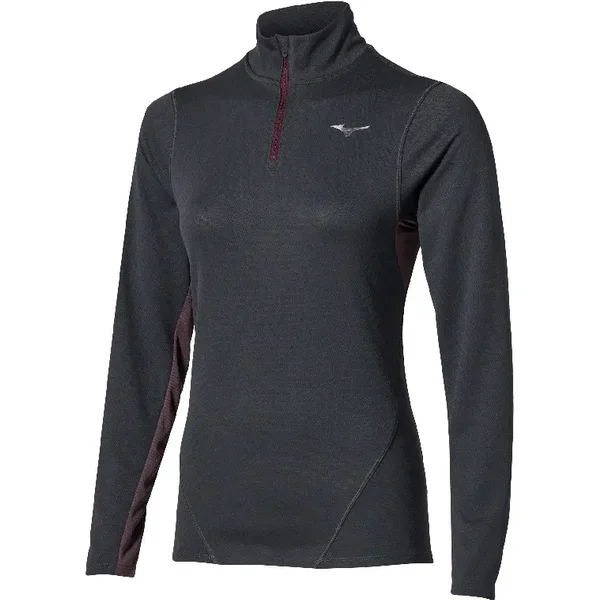 Trikot mit langen Ärmeln und halbem Reißverschluss, Damen Mizuno Tech Thermal Charge Breath Thermo