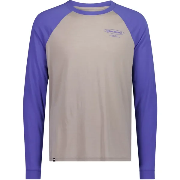 Merinowollen Raglan T-shirt met Lange Mouwen Icon Mons Royale