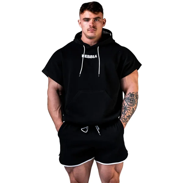 Sweatshirt à capuche manches courtes Nebbia Hero