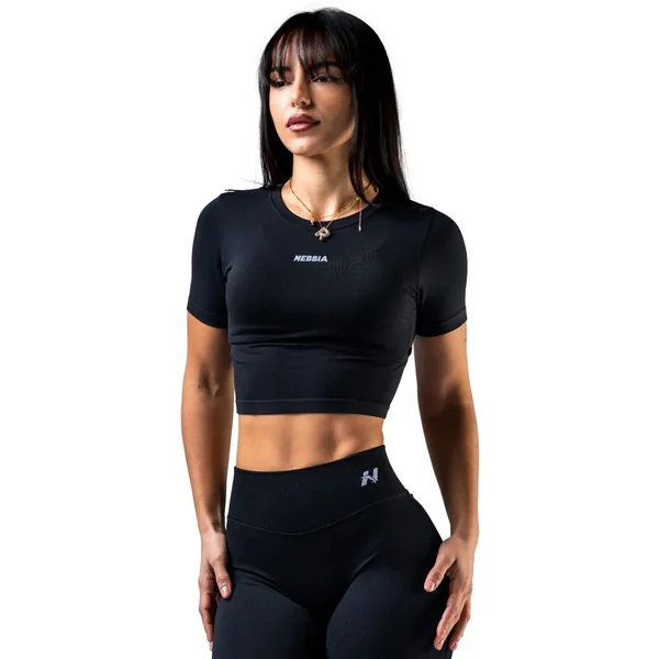 T-shirt sans couture femme Nebbia Power 3/4 crop