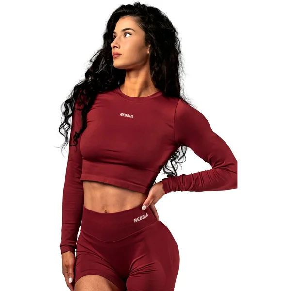 T-shirt manche longues femme Nebbia Power Crop Top