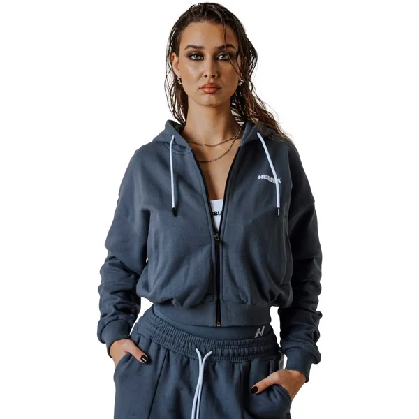 Sweatshirt à capuche zippé femme Nebbia Power