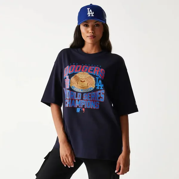 Oversize T-Shirt Los Angeles Dodgers New Era Mlb World Series-image