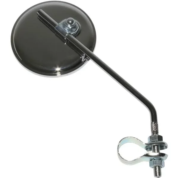 RéTroviseur VéLo Gauche Ou Droit Rond Acier Fixation Collier RéGlable Newton-image