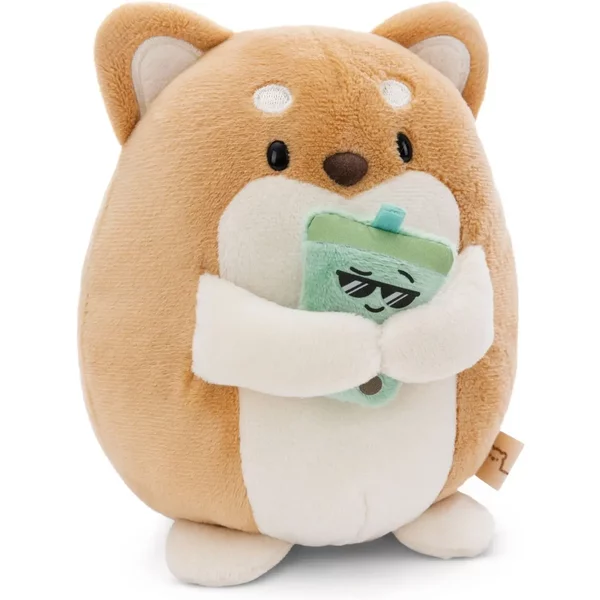 Peluche Chien Avec Bubble Tea Dans Un Coffret Cadeau Nici Hiro-image