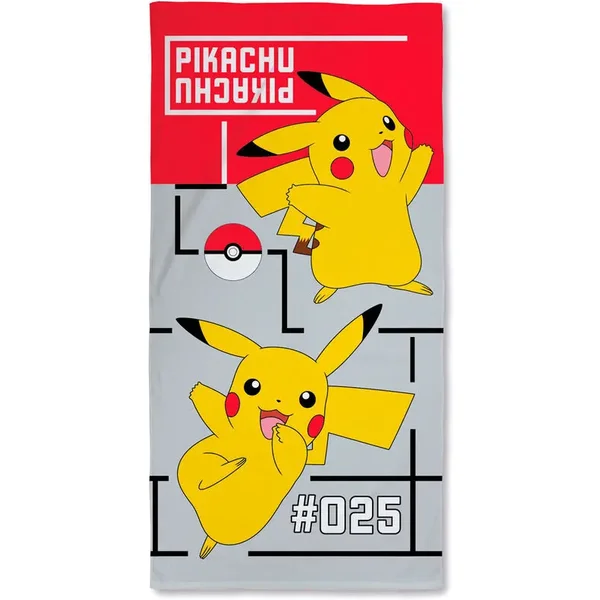 Strandhandtuch aus Baumwolle Nintendo Pokémon Pikachu