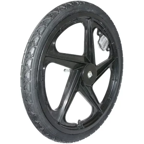 Roue Remorque De VéLo Baton Plastic Avec Pneu Pour Moyeu FuséE Avec Catadioptre P2R-image
