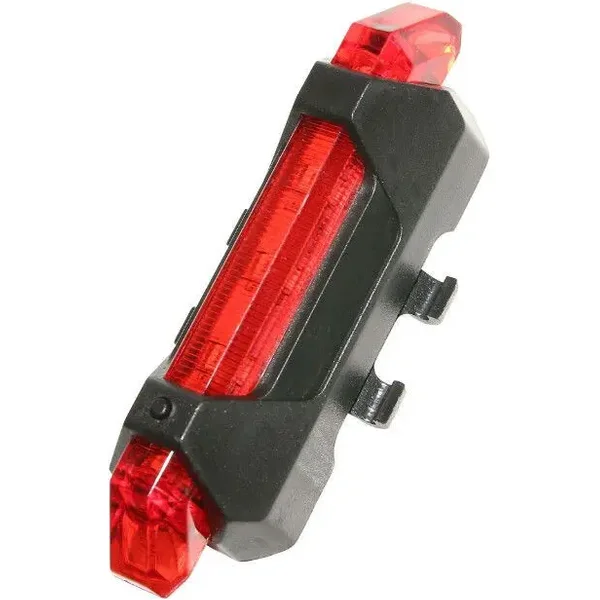 Éclairage vélo USB arrière sur tige de selle ou haubans 5 Leds 2 fonctions P2R