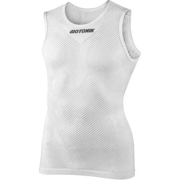 Maillot De Corps éTé Sans Manches Maille AéRé Absorbe La Transpiration, Traite Anti-Bacterien P2R Biotonik-image