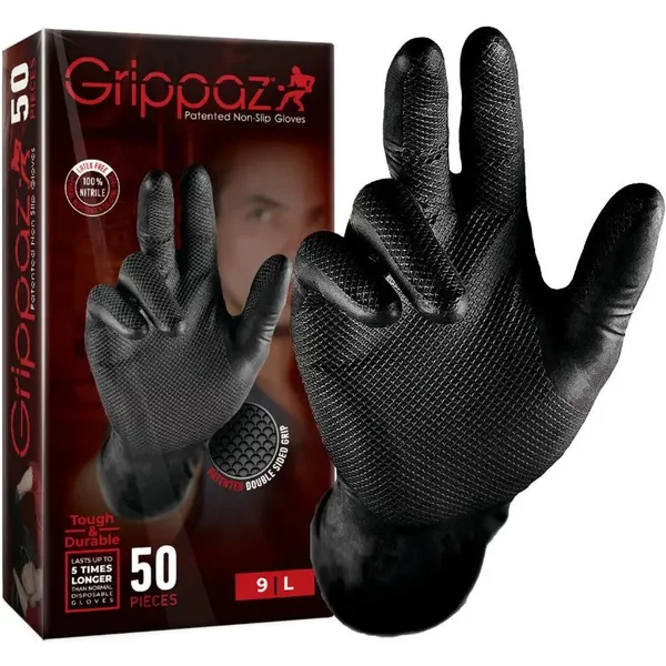 Gants Atelier Nitrile éCailles De Poisson RéSistant Aux Produits Chimiques, Aux Huiles, A L'essence Selection P2R (X50)-image