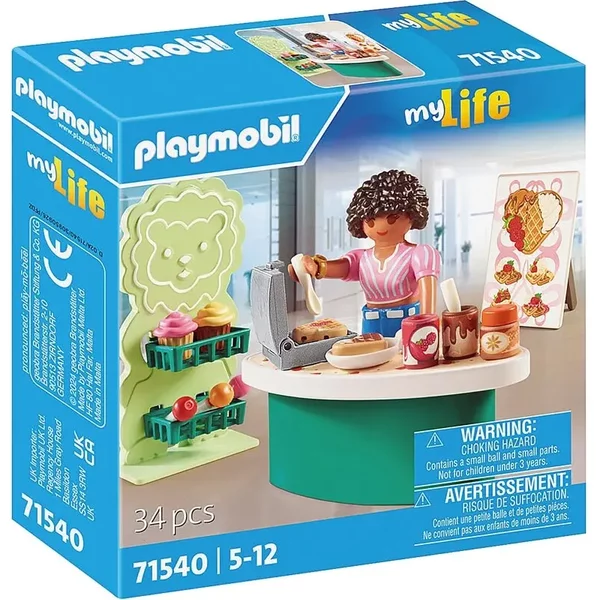 Jeux De Construction Playmobil Stand De Gaufres-image