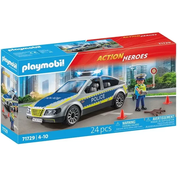 Jeux De Voiture Playmobil Police Son Lumieres-image