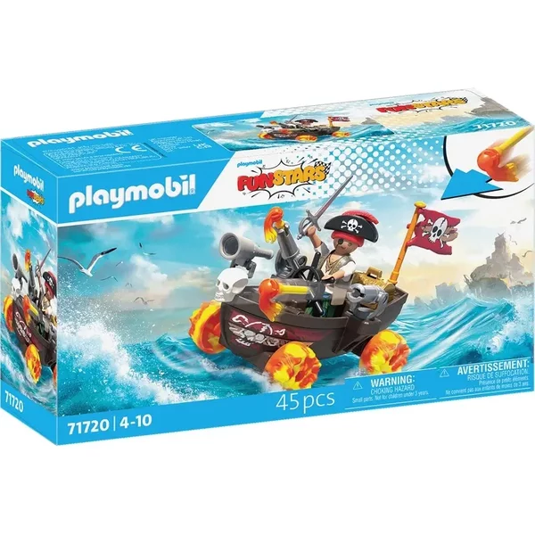 Jeu De Simulation Kart Bateau De Pirate Playmobil-image
