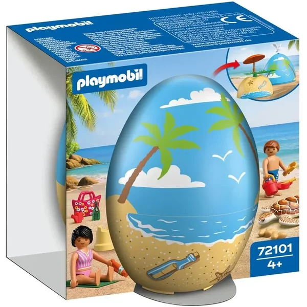 Jeu De Simulation ŒUf 2 En 1 Vacances à La Plage Playmobil-image