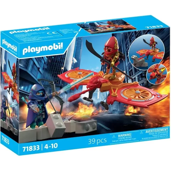 Jeu De Simulation HéRos Et Son Drone Vs Ninja Playmobil-image