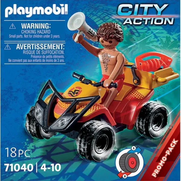 Jeux De Constructionuveteur En Mer Et Quad Playmobil-image