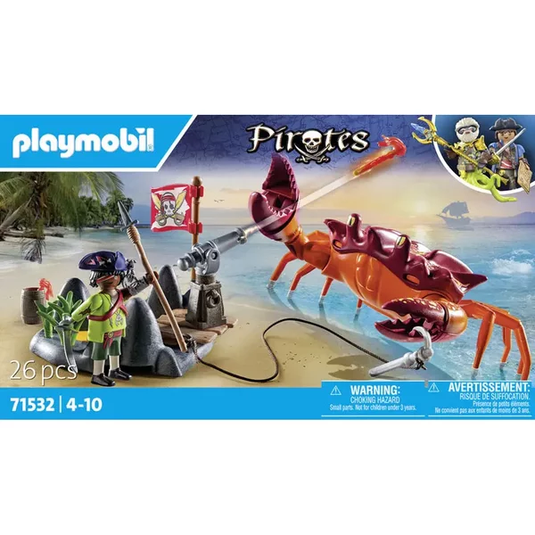 Jeux De Simulation Pirate Et Crabe Geant Playmobil-image
