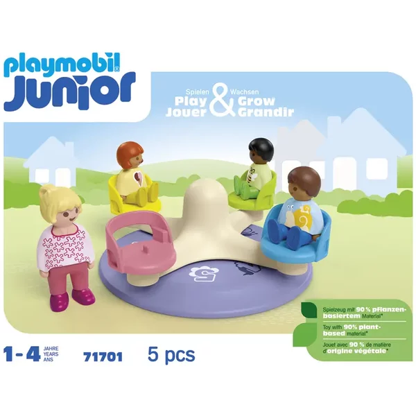 Jeux De Simulation Enfants Et Tournique Playmobil-image
