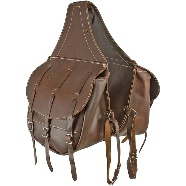 Sac à Selle Pour Cheval En Veau Avec Fermeture Lakota-image