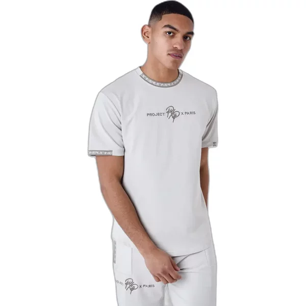 Einfarbiges T-Shirt Mit Logo-Streifen Project X Paris-image