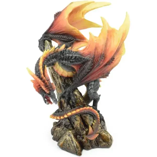 Figurine DéCoratif Dragon De Feu Sur Rocher Puckator Dark Legends-image