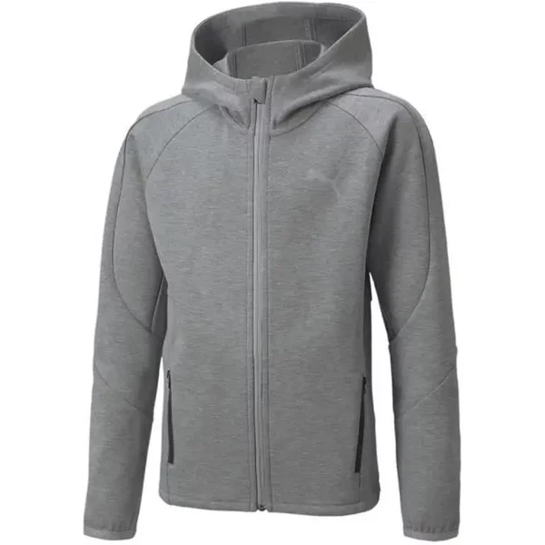 Felpa Con Cappuccio A Zip Per Bambini Puma Evostripe B-image