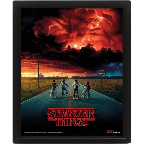 Lentikularer 3D-Rahmen Pyramid Stranger Things Mind Flayer-image