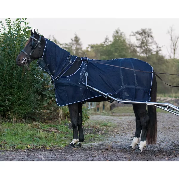 Couverture Anti-Mouches Pour Cheval Avec Couvre-Cou QHP-image