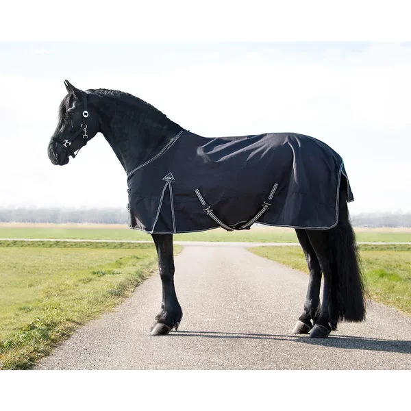 Couverture D'extéRieur Pour Cheval Qhp Turnout Big Neck 150G-image