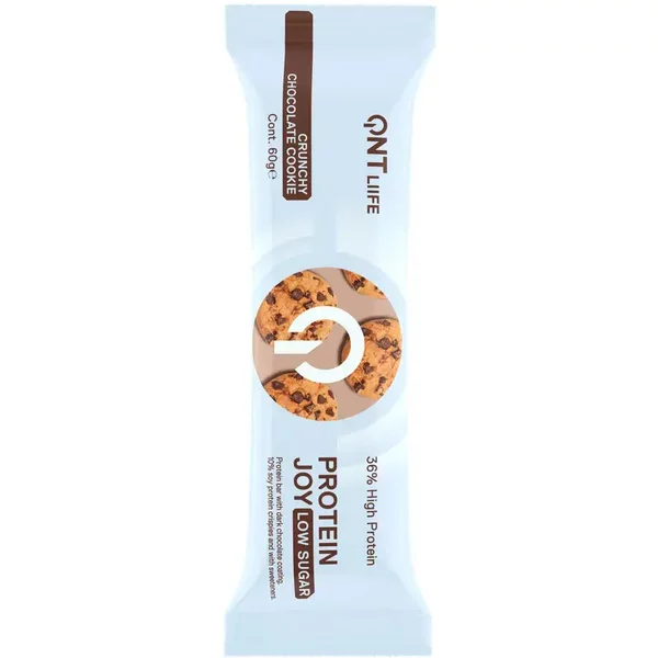 Karamell-Protein-Nahrung QNT Protein Joy 36% Low Sugar Crunchy Chocolate Cookie-image