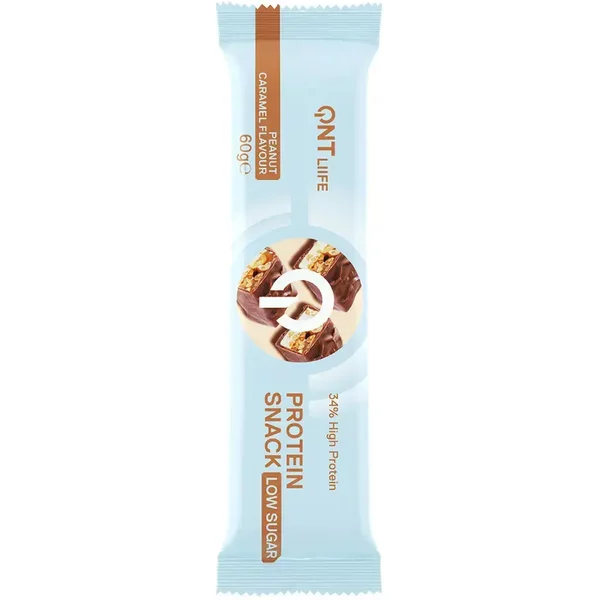 Erdnuss-Karamell Protein-Nahrung QNT Protein Snack Low Sugar-image
