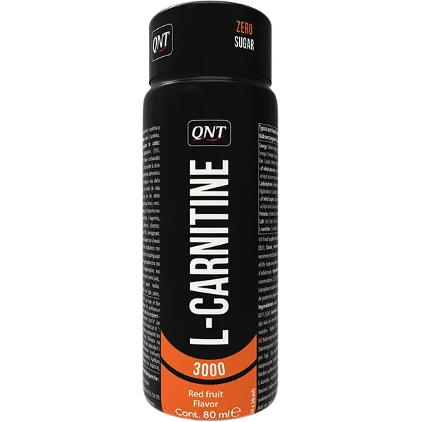 Suplemento alimenticio de frutas rojas QNT L-Carnitine Shot