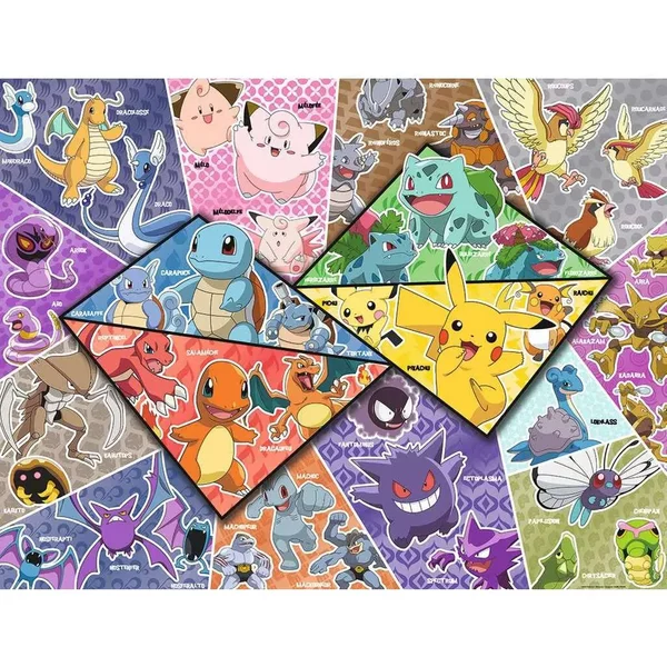 Puzzle N De 2000 PièCes 16 Types De PokéMon Ravensburger-image