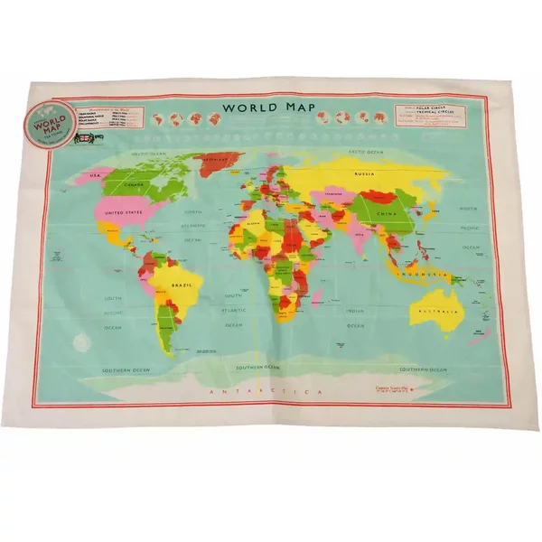 Torchon à Vaisselle Rex London World Map-image