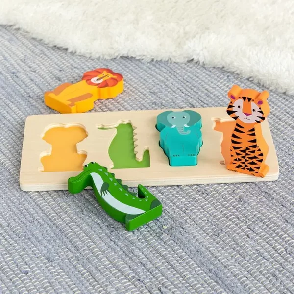 Puzzle En Bois Enfant Rex London Colourful Creatures-image