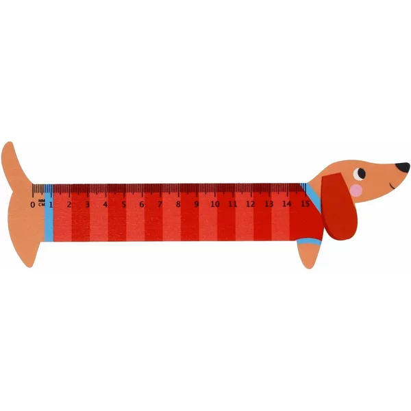 RèGle En Bois Enfant Rex London Chien Saucisse-image