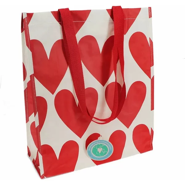 Sac Shoppin Recyclé Rex London Coeurs-image